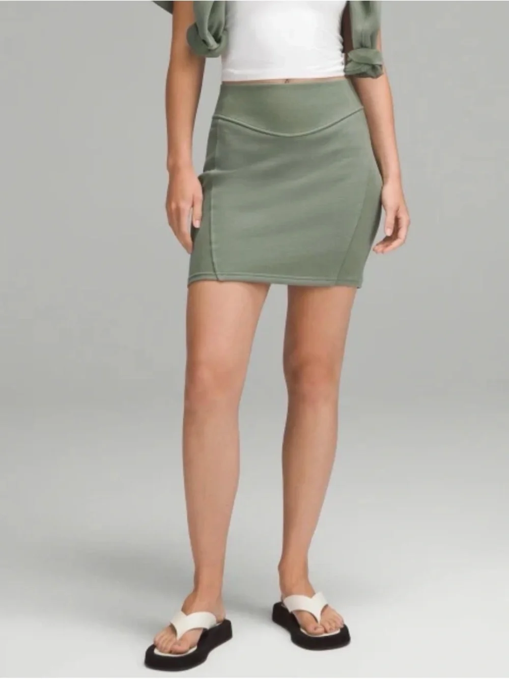 lululemon athletica Olive Green Mini Skirt